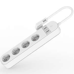 Linkyours Tuya 2 USB 1 Tipo-c Universal Extensión multifuncional Tira de alimentación Extensión Cable Socket EU Smart Powerstrip - Product Image 1
