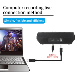 MF5-A Профессиональный консоль MP3 компьютерный вход со встроенным 99 реверберационный канал Цифровой профессиональный микшер - Product Image 4
