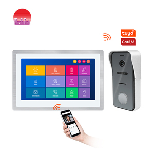 Sistema de videoportero TCP/IP con cámara a color Kit de timbre Conectividad de aplicación Smart Tuya para uso en apartamentos - Product Image 1