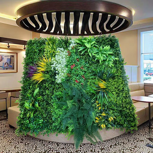 シミュレートされた植物壁プラスチック人工背景壁装飾リビングルームと結婚式用壁吊りタイプ