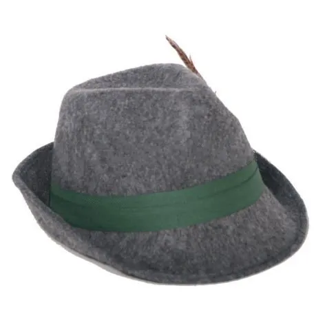 Grey alemán alpino sombrero Oktoberfest bávaro sombrero MH-1533