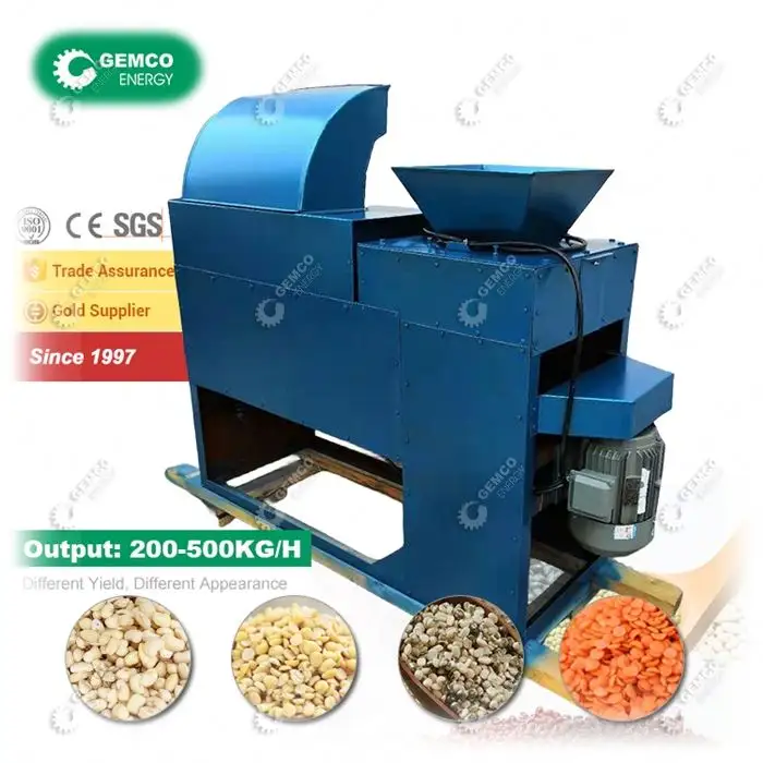 Cina a basso costo di frumento di riso miglio di mais nero Gram Peeling macchina per secco umido Dehulling Dehusking mais lenticchie fave