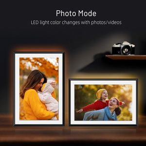 10.1インチHD IPSタッチスクリーンデジタルフォトフレーム32GB大ストレージWiFiセットアップ簡単リモート共有フラメオ経由でMP3 AVIをサポート - Product Image 2