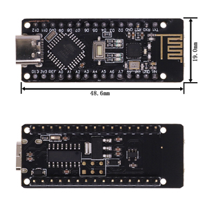 RF-Nano per Arduino Nano V3.0 tipo C Nano Board ATmega328P CH340 integra NRF24L01 + 2.4G Wireless compatibile con la libreria RF24 - Product Image 5
