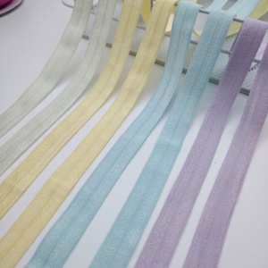 Wholesale Custom Nylon <strong>Elastic</strong> Bands 0.6cm-4cm <strong>Fold</strong> Over <strong>Elastic</strong> Bands for Garments Soft <strong>Colored</strong> Edging for Underwear - Product Image 1