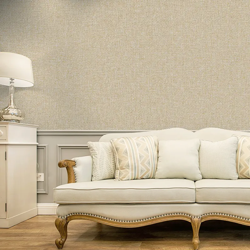 Diseños de papel tapiz 3d de vinilo tejido barato para decoración del hogar