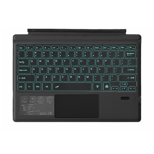 适用于Microsoft Surface Pro 3/4/5/6/7平板电脑无线背光键盘，带触摸板USB薄膜磁性键盘 - Product Image 1