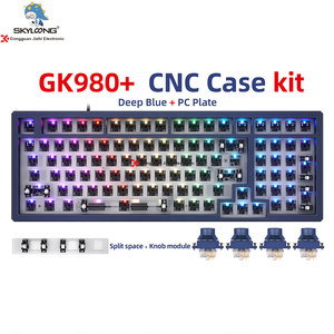 Skyloong Teclado mecánico de intercambio en caliente GK980 de alta calidad, interruptores de 3 modos programables, Kit de teclado de 98 teclas, Teclado mecánico