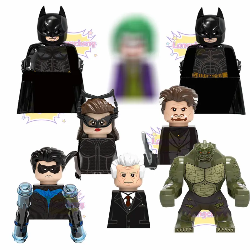 X0341 superhéroes murciélago Alfred Pennyworth ala nocturna gato mujer Killer Croc Ra's Ghul Mini ladrillos figuras bloques de construcción de juguete