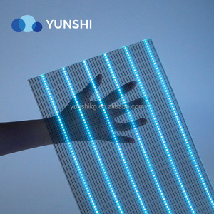Finestra di colore pieno di vetro <span class=keywords><strong>Display</strong></span> con LED TV trasparente LED pubblicità per centri commerciali funzione di animazione