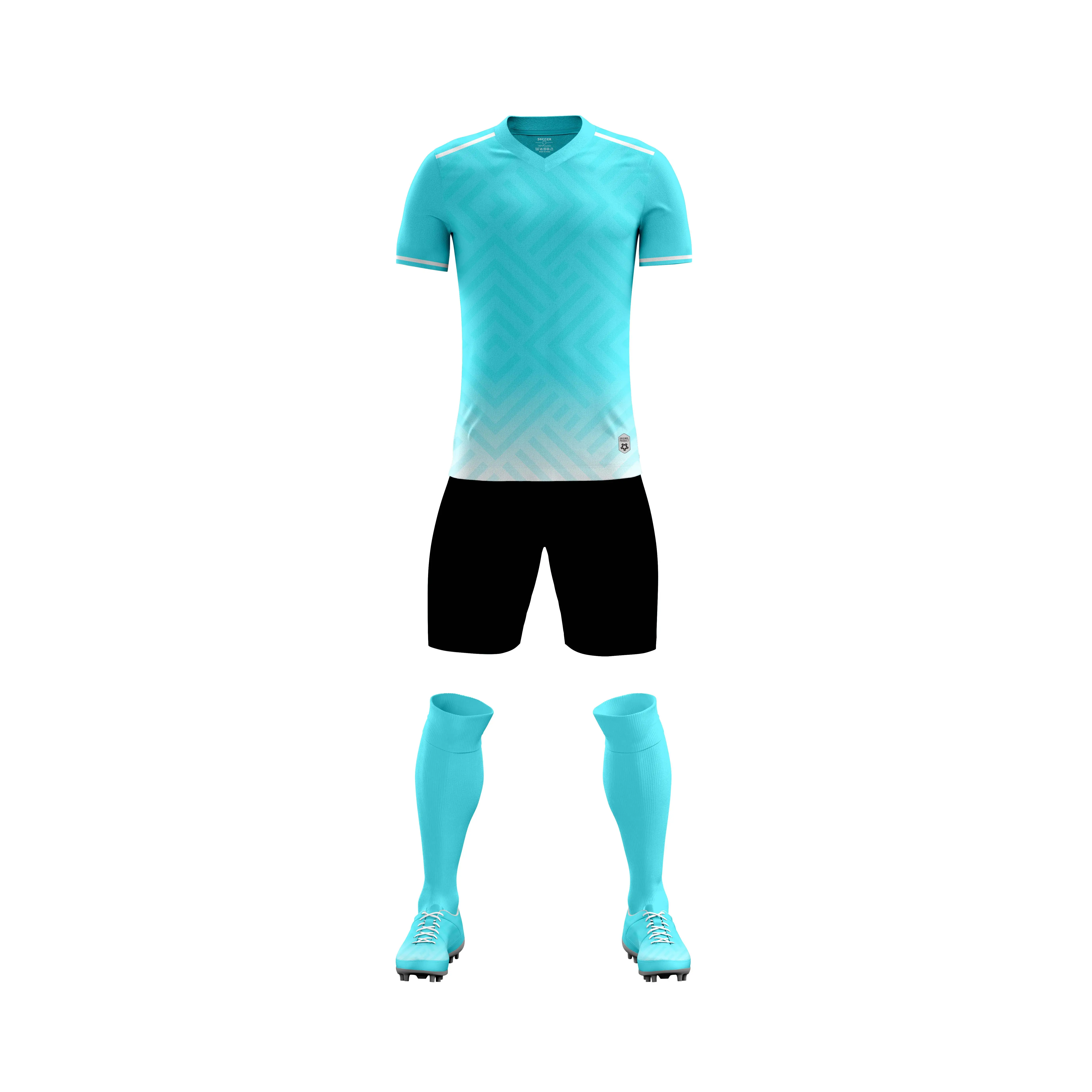 2024 Hot sale china soccer kits soccer uniform images breathable football jerseys