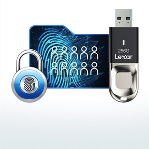 批发Lexar Jumpdrive指纹加密F35 USB 3.0内存闪存驱动器钥匙迷你Pendrive - Product Image 1