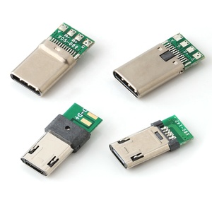 Điện Trở 56K Đen Cao Su Core <span class=keywords><strong>Usb</strong></span> 3.1 Loại <span class=keywords><strong>C</strong></span> Nối PCB <span class=keywords><strong>Usb</strong></span> <span class=keywords><strong>C</strong></span> Nam Nối <span class=keywords><strong>C</strong></span>ắm - Product Image 2