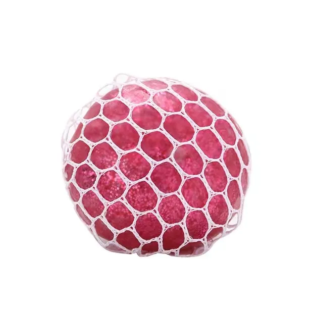 6cm Squeeze Toys Stress ball Stress abbau Gold Pulver Perle Trauben ball Spaß Kreative Hand Prise Squeeze Water Ball