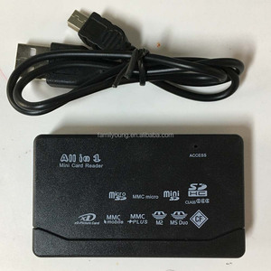 Hepsi tek kart okuyucu USB 2.0 USB kart okuyucu adaptörü HUB desteği TF CF SD Mini SD SDHC MMC MS XD 6 in 1 USB bellek kart okuyucu - Product Image 4