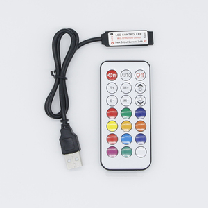 Лидер продаж RF беспроводной RGB светодиодный контроллер DC5-12V диммер 21 ключ пульт дистанционного управления Мини светодиодный RGB полосы света контроллер - Product Image 1