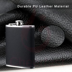 Màu Sắc Khác Nhau Rượu 6 Oz Đen Thép Không Gỉ Hip Flask - Product Image 4