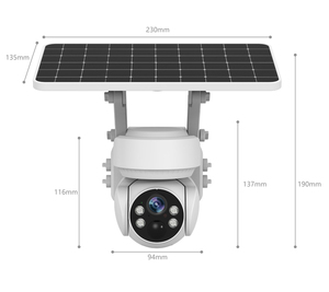 Createrway Smart PTZ Dome Outdoor Security <strong>Camera</strong> Wifi 4G Wireless IP Solar Powered Free Battery CMOS <strong>Sensor</strong> <strong>Memory</strong> Card Storage - Product Image 6