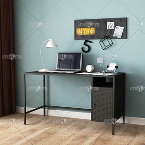 Escritorio de oficina de estudio de acero móvil moderno nórdico, tocador de pie Rectangular, mesa de trabajo para ordenador portátil con cajones de almacenamiento - Product Image 5