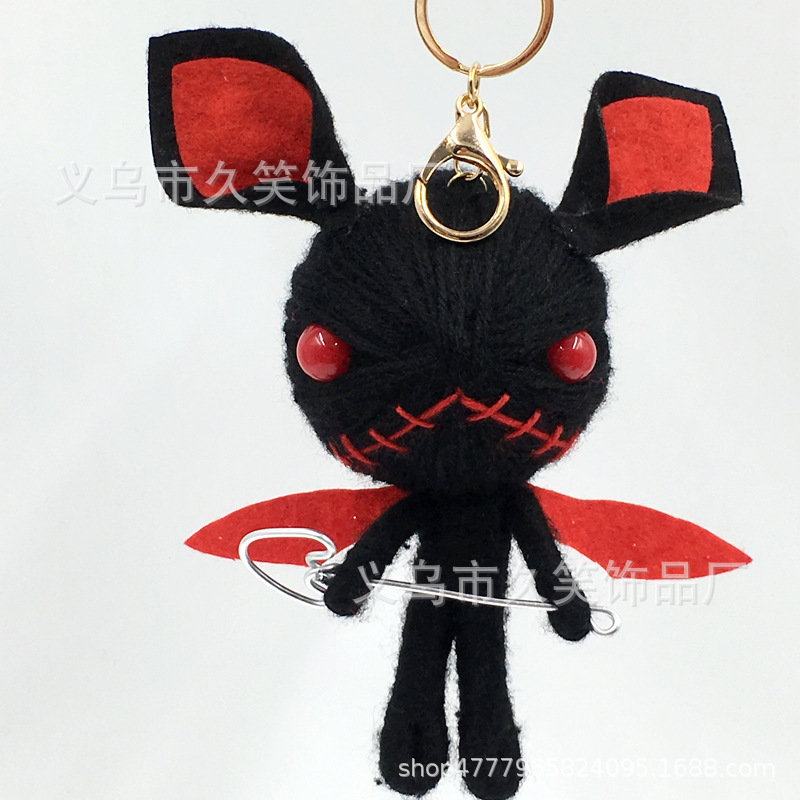 black angel with key ring