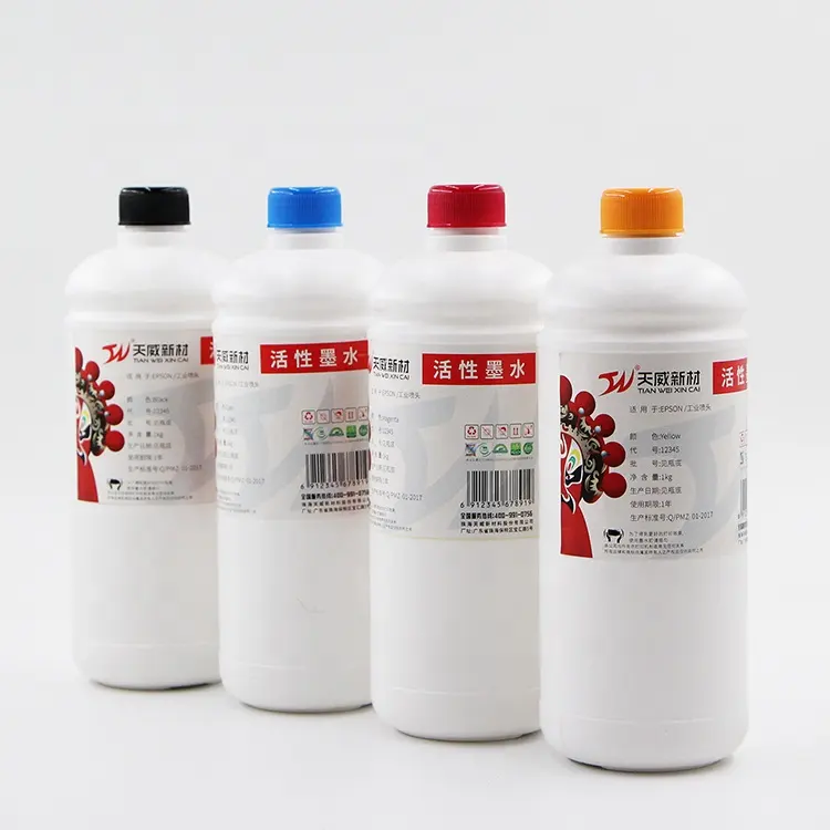 Venta al por mayor y la impresora Digital de textiles CMYK de pigmento de tinte reactivo de tinta de impresión de algodón