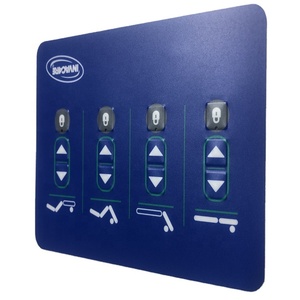 <strong>Custom</strong> Printed Embossed Metal Dome Graphic Overlay 3M468 Adhesive Medical Equipment with Membrane Front Panel Keypads <strong>Keyboards</strong> - Product Image 4