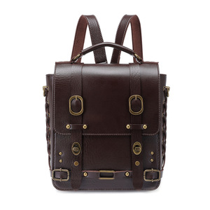 Backpack Women's Backpack Personalized Foreskin Leather Ladies Shoulder <strong>Bag</strong> Small Backpack - Product Image 4