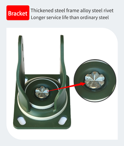 Heavy Duty High Loading Factory Hersteller 4 Zoll 100 mm Schwenk rollenlager Red PU Industrial Caster - Product Image 5