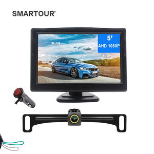 Smartour Car Backup Rear Camera Car HD Night Vision Front and Reverse CCD Vehicle Reversing Parking Camera With 5 Inch Display - Product Image 1