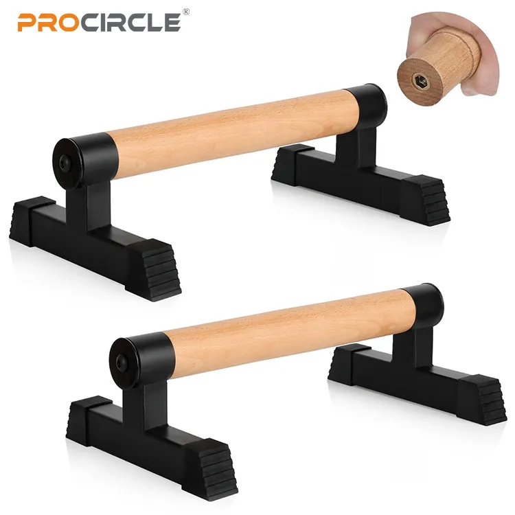 Procircle मल्टी फंक्शन पुश अप स्टैंड बार खेल जिम लकड़ी के कैलिसेथेनिक्स लकड़ी के समानांतर