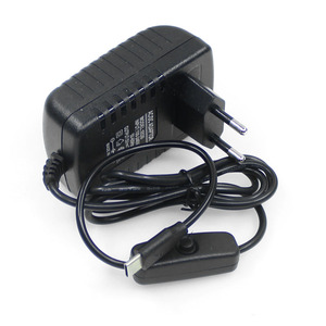 <strong>Raspberry</strong> <strong>Pi</strong> 4B <strong>Power</strong> <strong>Adapter</strong> with ON/OFF Switch 5V 3A Micro USB Charger and EU Plug Type-C Supply for Electronic Modules Kits - Product Image 4