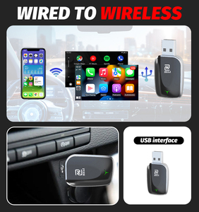 Phổ không dây Carplay Adapter <span class=keywords><strong>Android</strong></span> tự động kết nối cho hộp thông minh dễ dàng Auto Dongle cài đặt - Product Image 5
