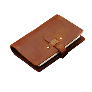 定制标志真皮旅行笔记本可再填充日记本手工复古笔记本 - Product Image 6