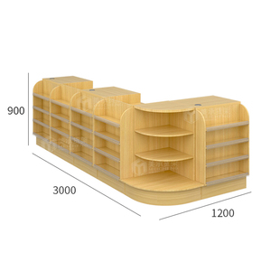 超市设计收银台收银台货架，用于商店零售展示架 - Product Image 2