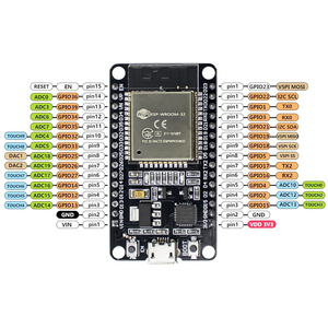 ESP-WROOM-32 ESP32 Development Board WiFi + <strong>Bluetooth</strong> CP2102 Dual Core 2.4Ghz Microcontroller for <strong>Arduino</strong> ESP8266