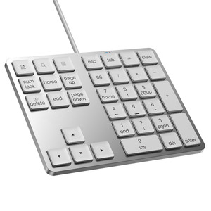 Teclado numérico con cable USB de 34 teclas ABS Teclado numérico Clavier Petit Numpad teclado numérico con concentrador para escritorio - Product Image 2