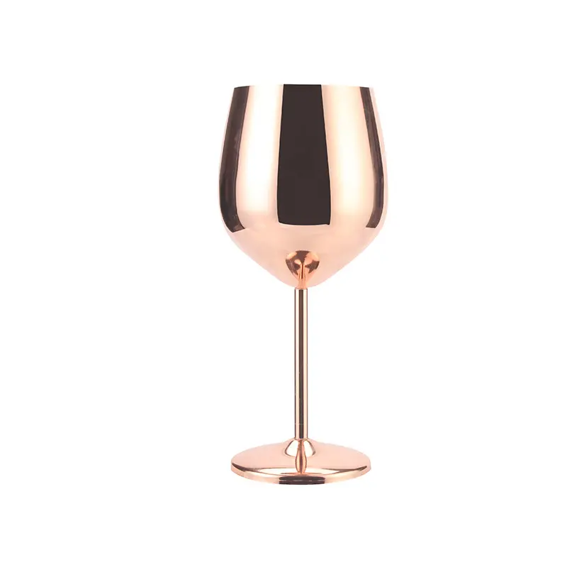 Penjualan terlaris Handblown Chandon sampanye dilapisi emas Pink anggur gelas