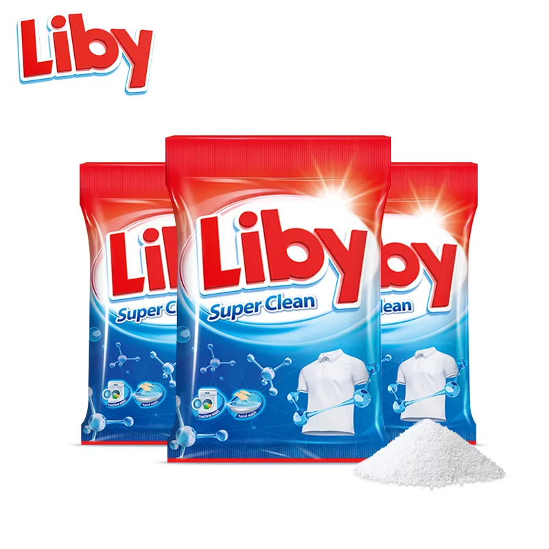 Liby Grepower muestra gratis detergente en polvo que hace la fórmula a granel detergente para ropa jabón en polvo detergente en polvo a granel China