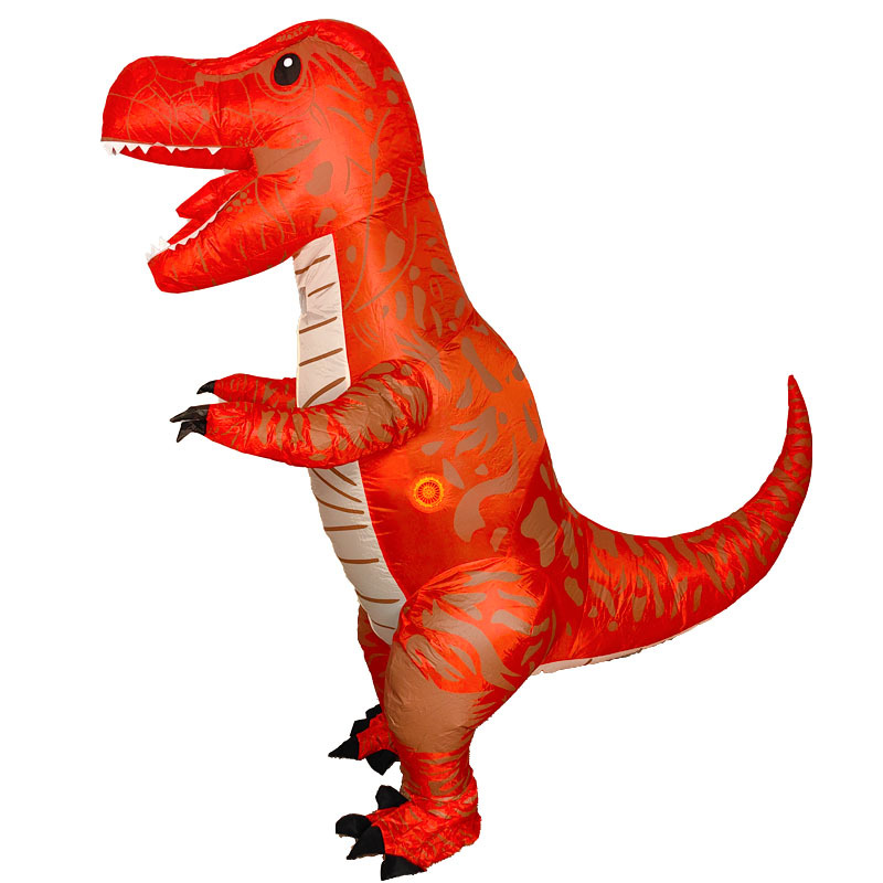 Red cute tyrannosaurus rex