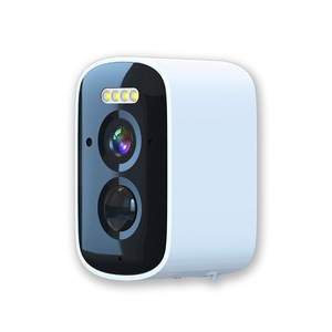 Cámara DE SEGURIDAD Wifi de 5MP con detección humana PIR alimentada por batería Cámara de red compatible con la aplicación ICsee gratuita - Product Image 1
