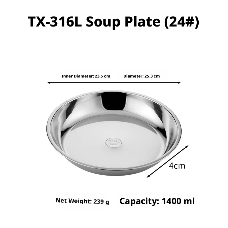 Assiette creuse Silver 316 - 24