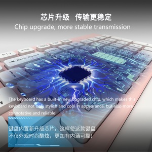 Gamediasキーボードとマウスセットワイヤレス2.4Gホームオフィス用超薄型ワイヤレスキーボードとマウス - Product Image 4