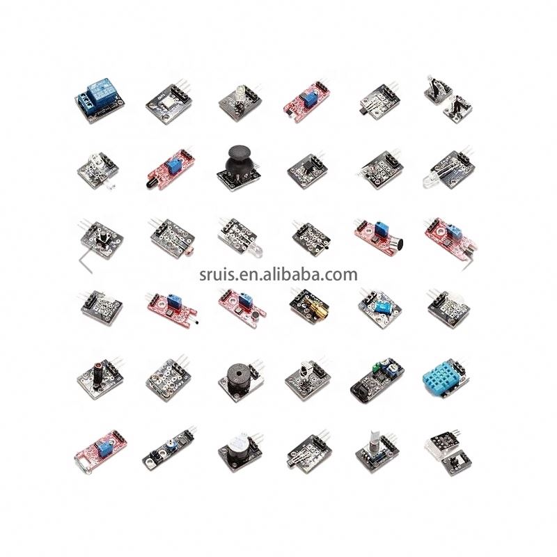Regalo con sensor táctil 37 en 1 Juego de placas de módulo de sensor Kits de inicio para placas oficiales Arduinos