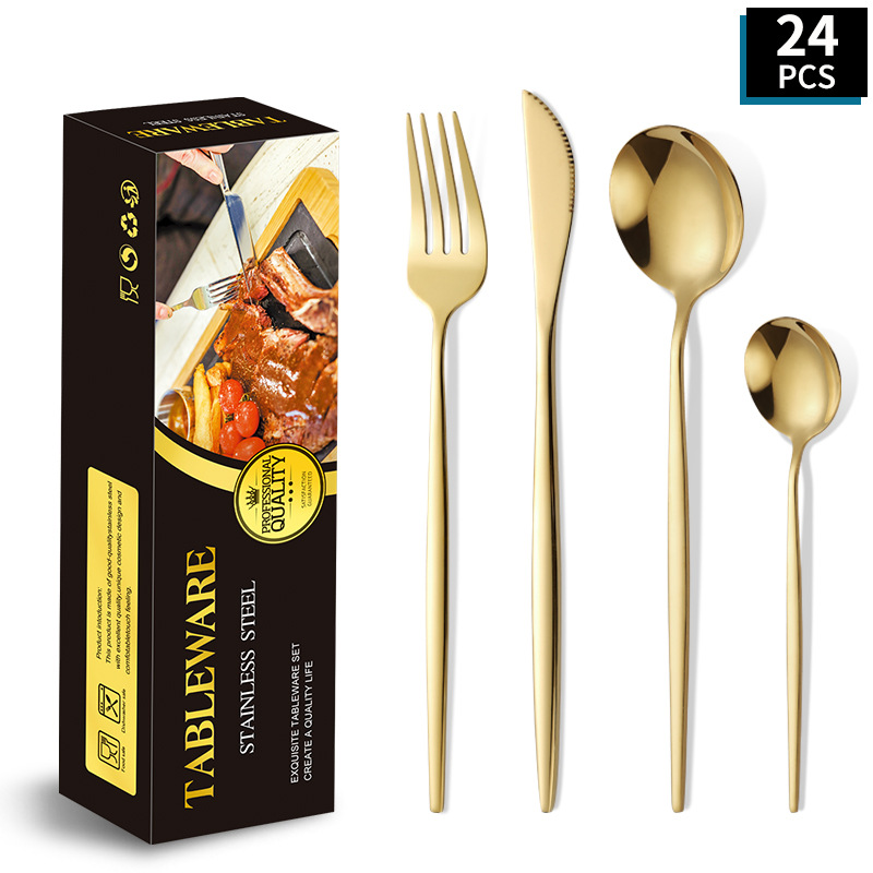 ชุดกล่องดำ-ทอง 24 ชิ้น