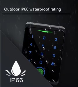 Sistema de Control de acceso inteligente Tuya IP66 para exteriores con timbre lector de tarjetas de huellas dactilares biométrico controlador de acceso WIFI - Product Image 3