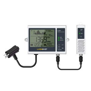 Controlador de CO2 Temperatura de invernadero, controlador de humedad y CO2 Controlador de humedad del sensor remoto para tiendas de cultivo - Product Image 1