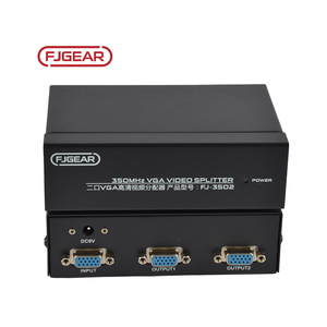 FJ-3502 FJGEAR Plug and Play <strong>2</strong> Port <strong>1</strong> <strong>Input</strong> <strong>2</strong> <strong>Output</strong> <strong>VGA</strong> Video <strong>Splitter</strong> 350MHz Bandwidth Video Graphics Array HD <strong>Splitter</strong> - Product Image 3