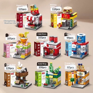 Çeşitli sokak sahne serisi yapı taşları Lego için uyumlu DIY eğitici oyuncak çocuklar için küçük parçacık yapımı plastik - Product Image 3