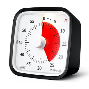 Yunbaoit 60 minuti Timer visivo Pomodoro quadrante di produttività per bambini studio conto alla rovescia orologio per cucina in aula - Product Image 2