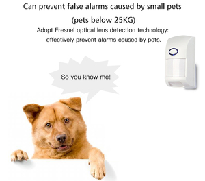 Sensor de movimiento infrarrojo inalámbrico de 433MHz, Detector de movimiento de alarma PIR inmune a mascotas Digital antirrobo para sistema de alarma de seguridad - Product Image 5